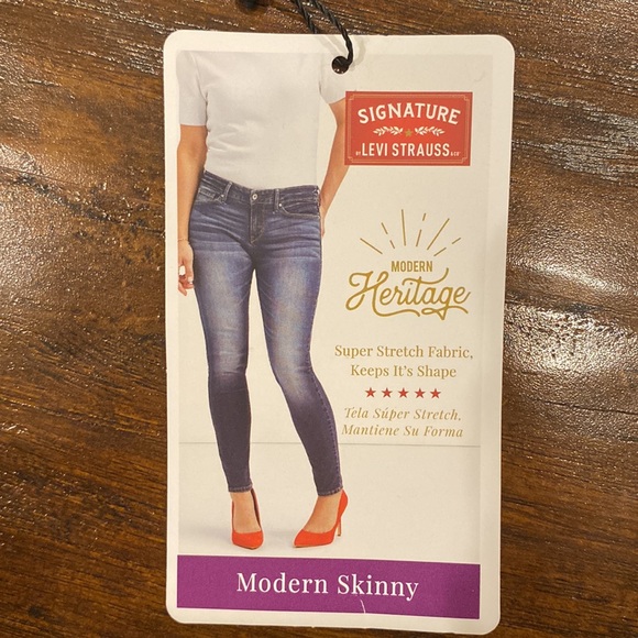 NWT Signature by Levi Strauss & Co Modern Skinny Women's Jeans Size 2 / 26 W - Picture 9 of 10